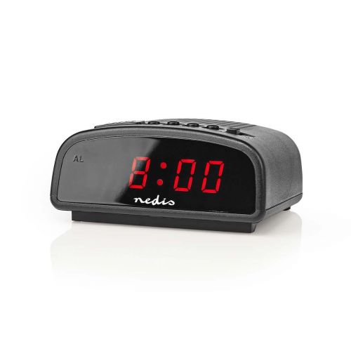 Retro ﻿Alarm Clock Radio Red LED Snooze BOXED2ME
