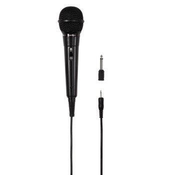 Dynamic Handheld Microphone | 2.5m Lead 6.35mm & 3.5mm | DJ Vocal Mic