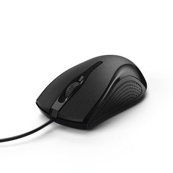 MC-200 Optical 3-Button Mouse, Wired, black