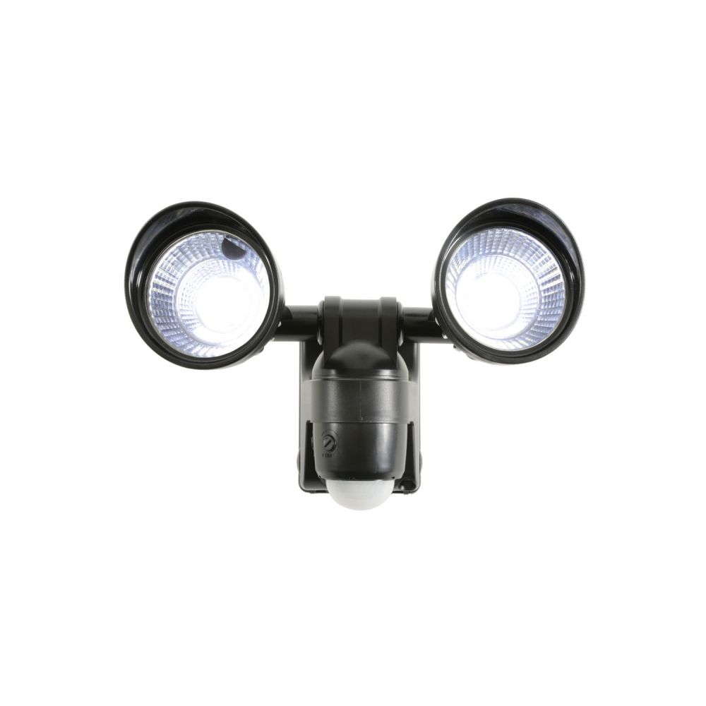 LED Battery | PIR Motion Sensor | Dual Spot | Security Outdoor Bright Light