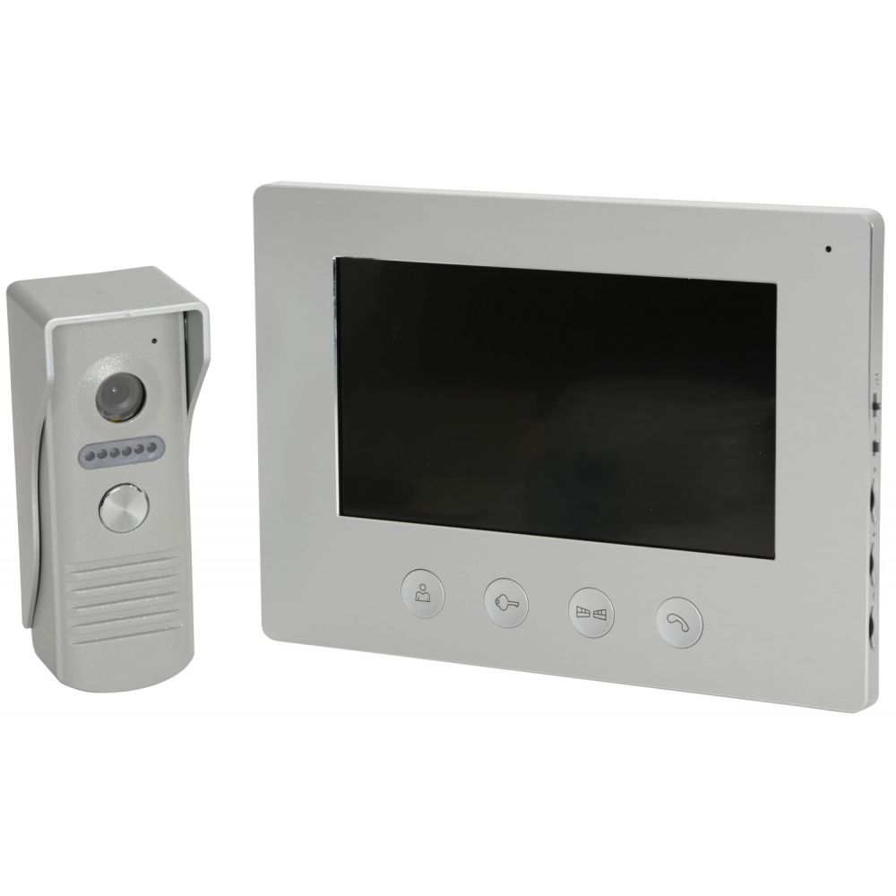 Image of 7" Colour LCD Monitor & Camera Intercom Wired Door Entry System