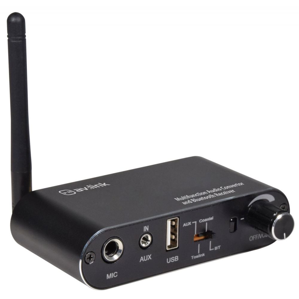 Image of Bluetooth Multifuncton Audio Adapter, HIFI Bluetooth Receiver, Bluetooth to Phono RCA & 3.5mm AUX & Cable Kit