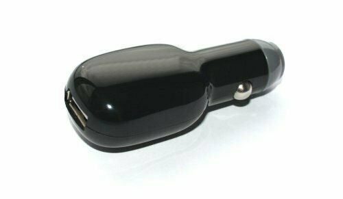 Black 12v Single USB Port In-Car in Car AUX Charger 500mA Max