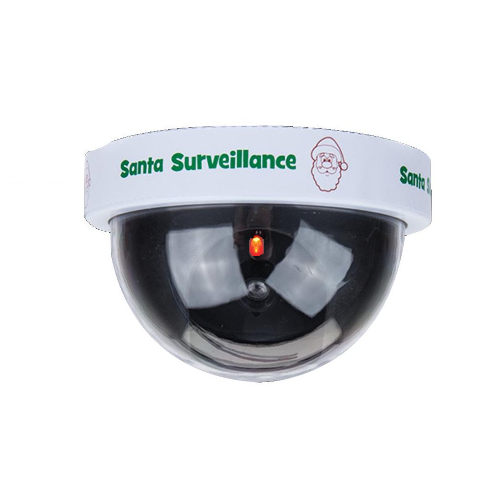 Christmas Santa Cam Dummy CCTV Camera For Kids Fun Flashing LED Surveillance