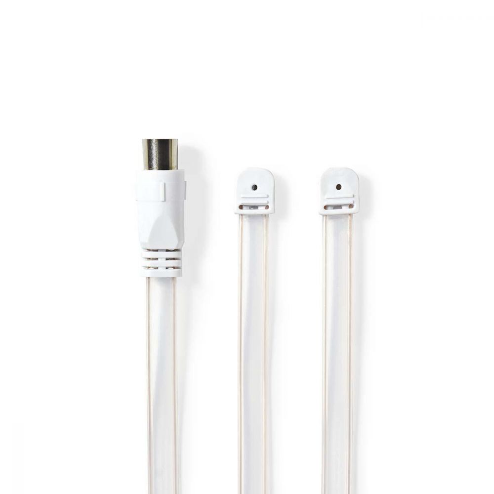 Indoor Antenna FM Radio / Hi-Fi Dipole Ribbon Aerial, 15km Range with Female Coax Coaxial Plug