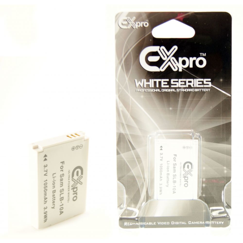 Ex-Pro® Samsung SLB-10A, SLB10A Ultra White Series Replacement Battery 3.7v, 1050mAh