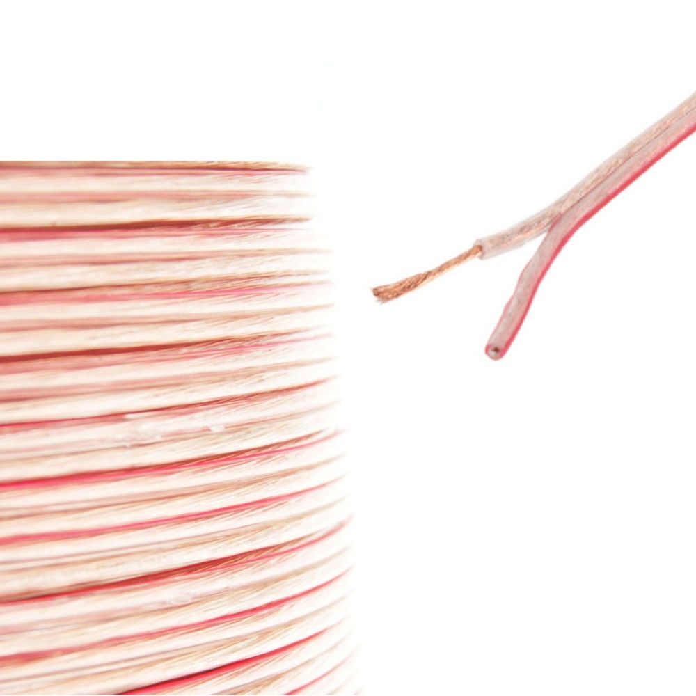 Ex-Pro® - AV-Pro 64 Strand Loud Audio/Speaker Cable, 2 x 1.0mm² [OD 6.00mm x 3.00mm] - 100m Reel