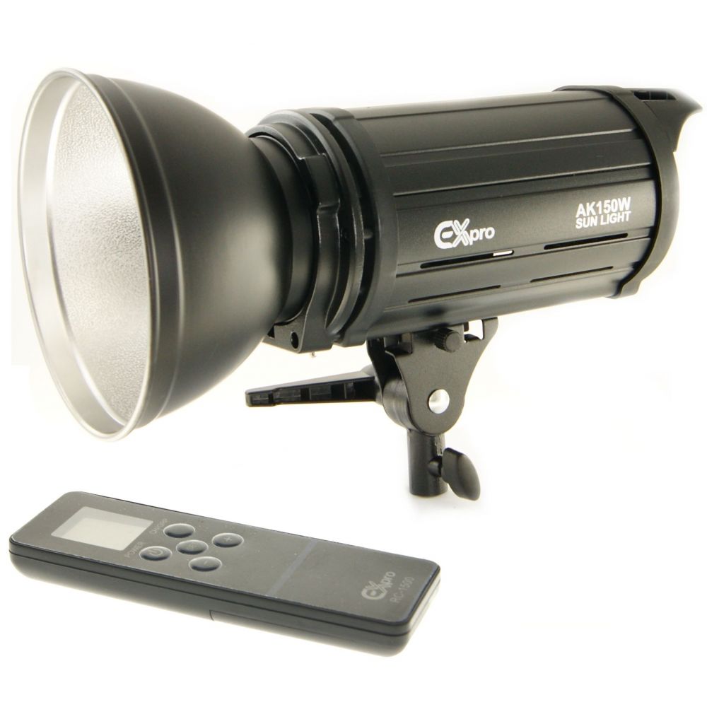 Ex-Pro LED-AK150W 5700K ±200K LED Video Light with Bowens Mount Continous Light - 150w 15000lm - Wireless Remote Version