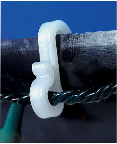 72x Gutter Hooks Clips Outdoor Christmas Xmas Icicle Fairy Lights Plastic White