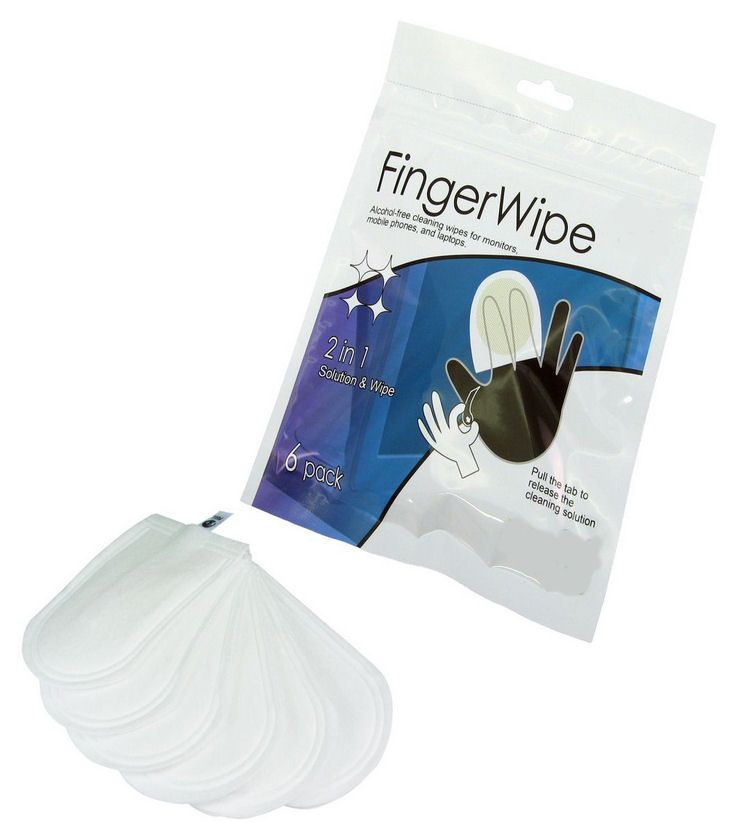 Ex-Pro® LCD/SCREEN Finger wipe cleaning kit (x6 wipes)
