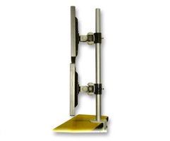Ex-Pro® Twin TFT Monitor / LCD TV Vertical Arm Clamp (Silver).