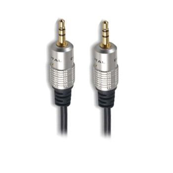 Ex-Pro® - ProAV OFC Gold - Metal Audio Stereo Cable 3.5mm Plug to 3.5mm Plug - 5m [500cm]