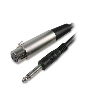 Ex-Pro® 6.35mm Mono Jack Plug to XLR Socket Microphone Cable 3m