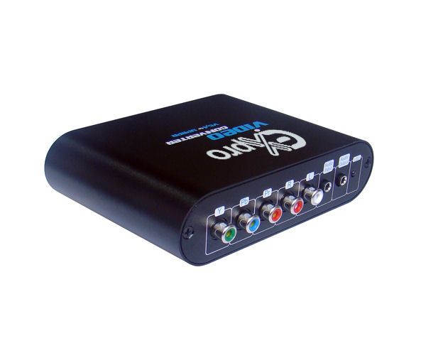 Image of Ex-Pro® AV-Pro VGA to RGB converter - VGA to Component Video (YPbPr) RGB to with Audio & Simultaneous viewing [With cable package]...