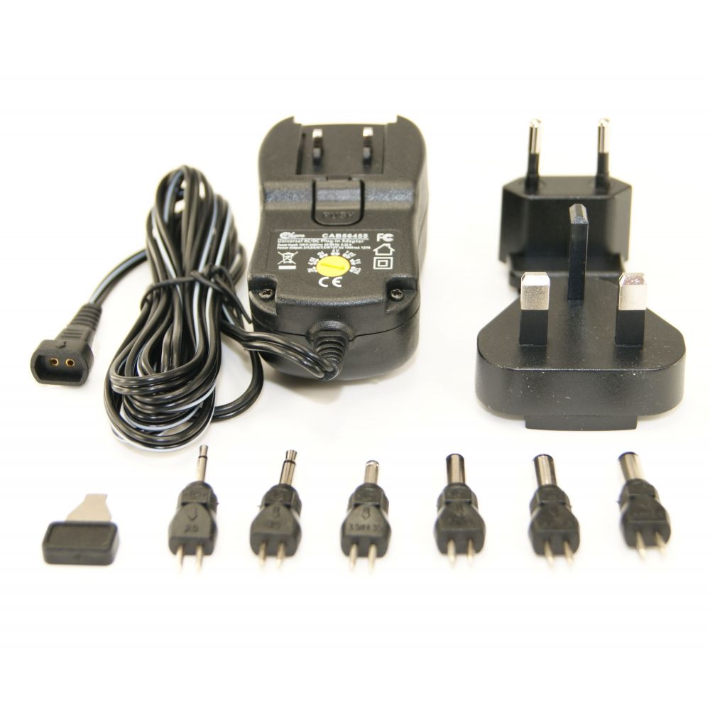 Ex-Pro® UK/EU Plug Variable Voltage replacement AC DC Plug in Power supply - Regulated - 3v to 12v -DC 1000mA 1A max current. 6 Ja...