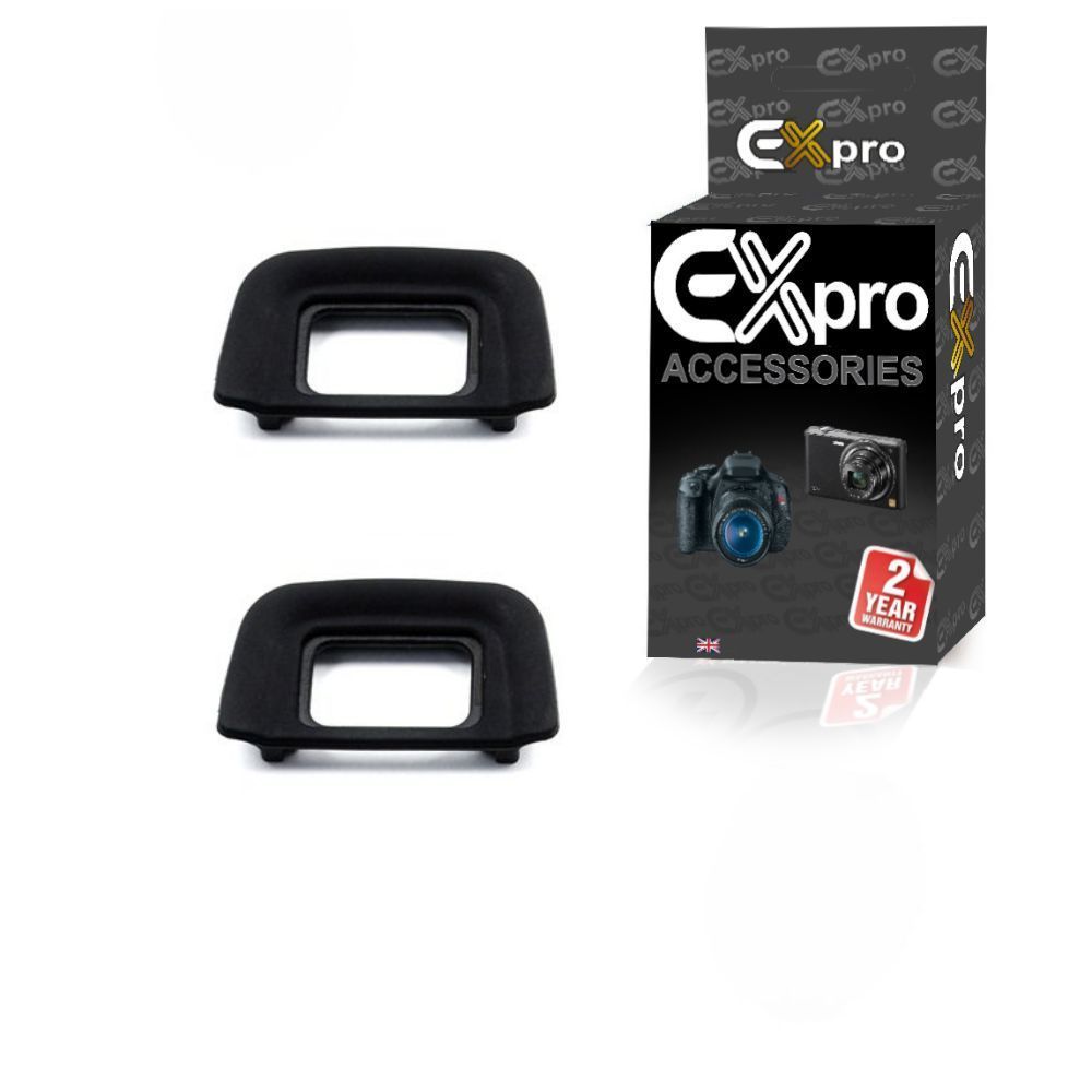 Image of Ex-Pro Nikon DK-20 Replacement Eye-piece cap/Eyecup for Nikon Camera [See description for models] [PACK of 2]