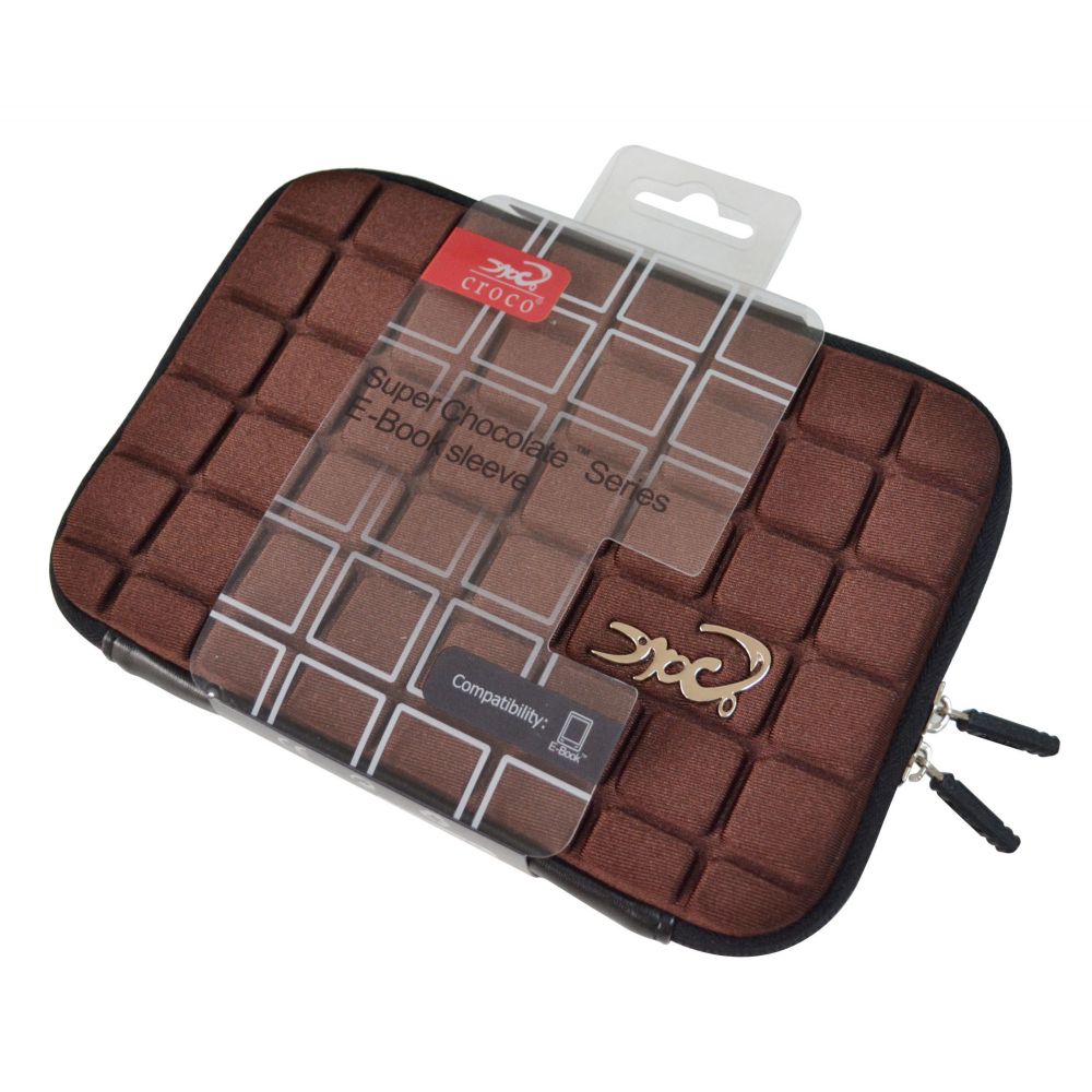 Image of Croco® Super Chocolate Case Cover Carry Sleeve for 7-Inch Samsung Galaxy Tab/Tab2 P1000, P1010, P3100, P3010 - Brown