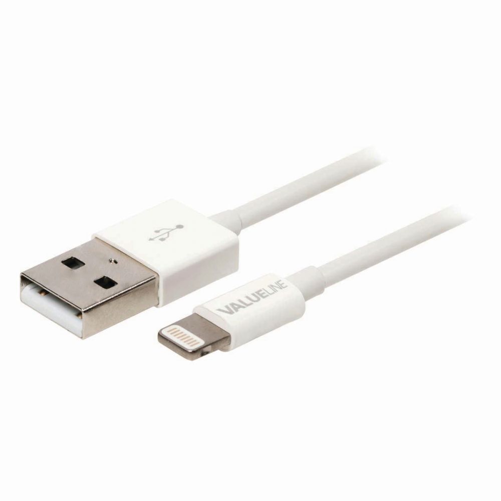Image of Nedis Sync and Charge Cable | Apple Lightning - USB A Male | 3.0 m | White