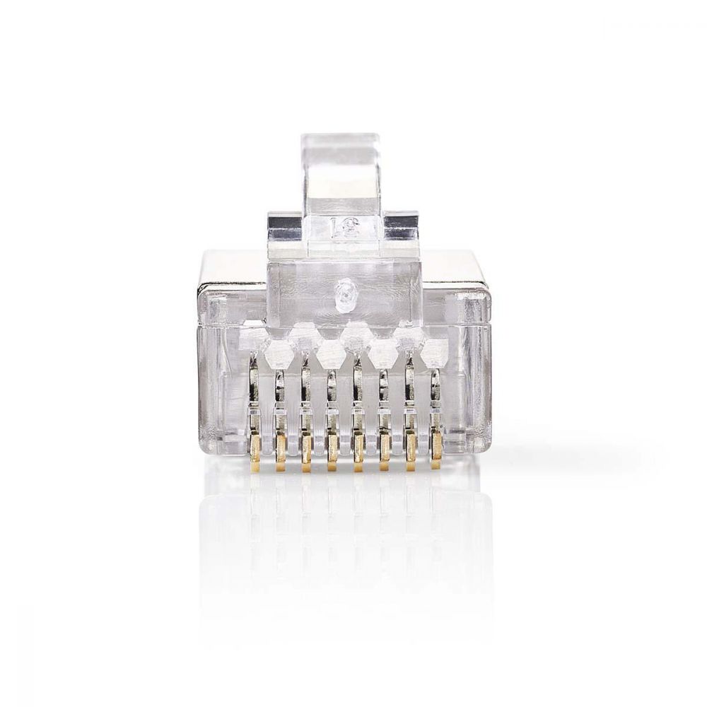 Nedis Network Connector | RJ45 Male - For Solid Cat 6 U/FTP Cables | 10 pieces | Metal