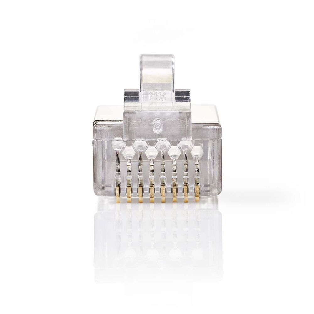 Nedis Network Connector | RJ45 Male - For Stranded Cat 6 U/FTP Cables | 10 pieces | Metal