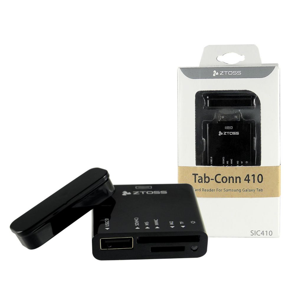 Image of CLiPtec® Samsung Galaxy Direct Card Reader & USB OTG Host for Samsung Galaxy Tab