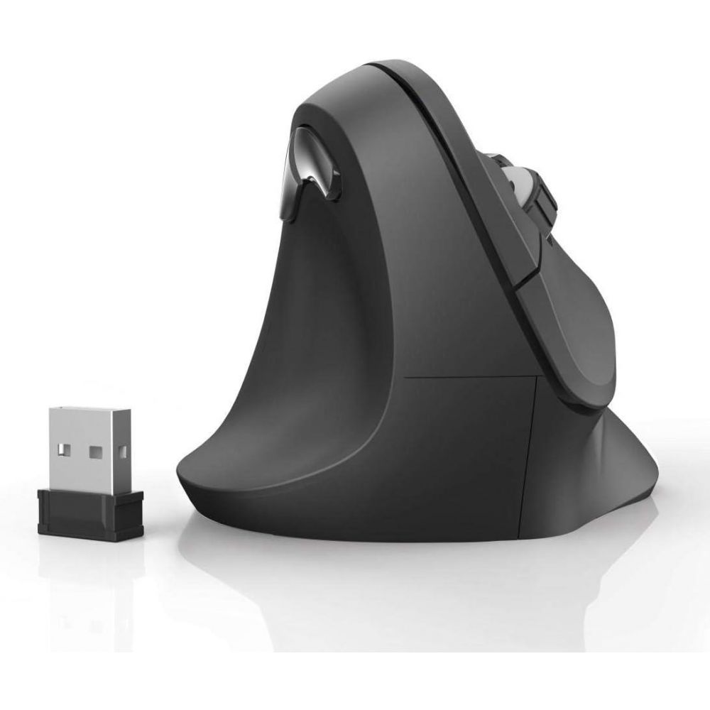 Hama EMW-500L 2.4G Wireless Vertical Ergonomic Optical Mouse 6 Button - Left Handed