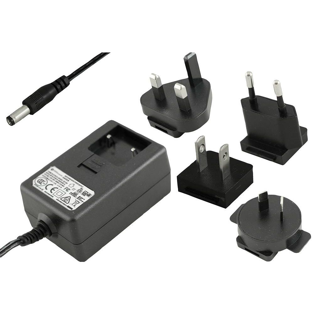 Ex-Pro® Power-Pro Regulated AC-DC Power Supply [EU, UK, USA, AUS Adapters] - 24V, 0.75A (750mA), 18W - With 2.1mm Connection