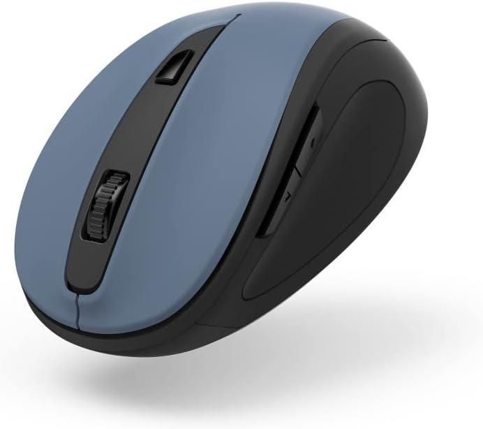 Hama MW-400 V2 Optical 6-Button Wireless Mouse, Ergonomic 1600 Dpi Blue