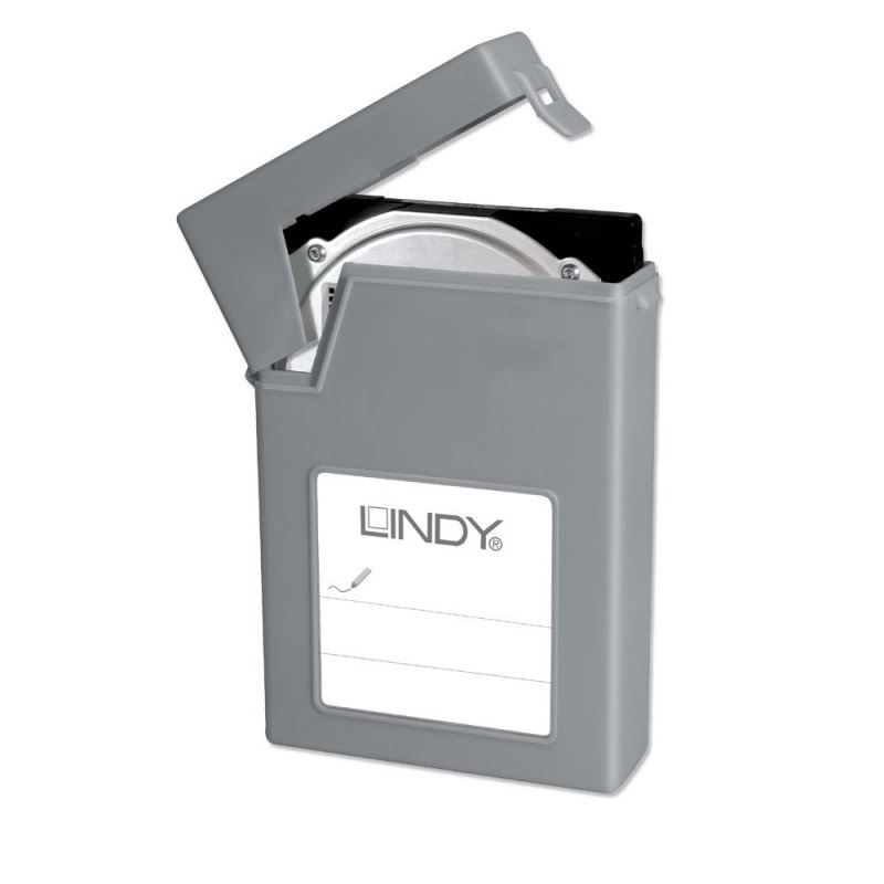 Lindy 3.5" HDD Storage Case, Grey