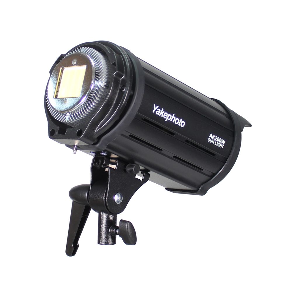 Ex-Pro Yakephoto 200W LED Video Light CRI 95+ 5700K ±200K Dimmable Continous Light with Bowens Mount and Remote Control for Studio...
