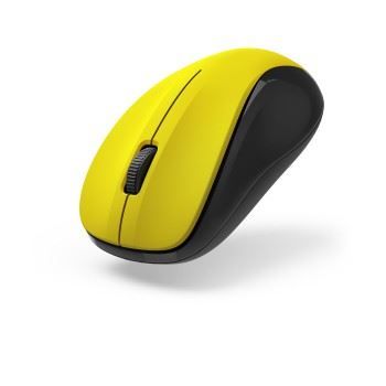 Image of Hama Silent Wireless Mouse 3 Buttons 2.4GHz 1200DPI Wireless Optical Mouse Wireless Computer Mouse for Laptop/PC/Notebook Yellow