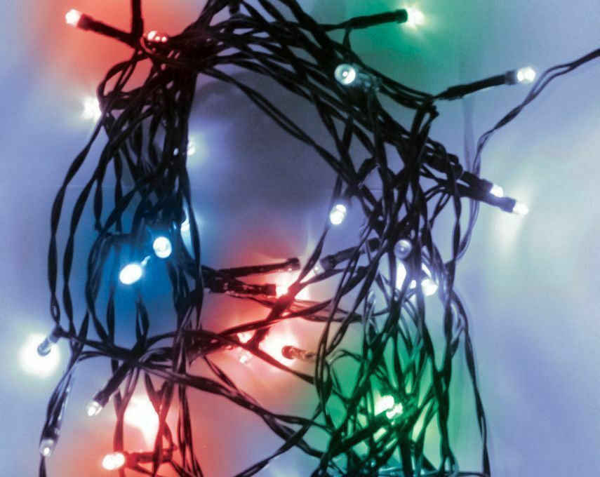 200x Mini LED Multi Coloured Outdoor Xmas Tree Lights 20m Solar Powered