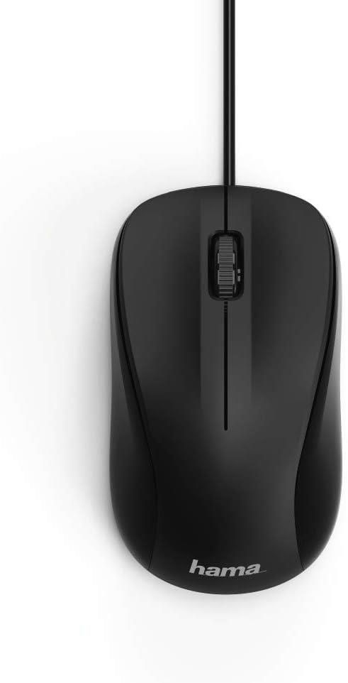 Hama "MC-300" USB 3 Button Scroll Wheel Mouse - Black