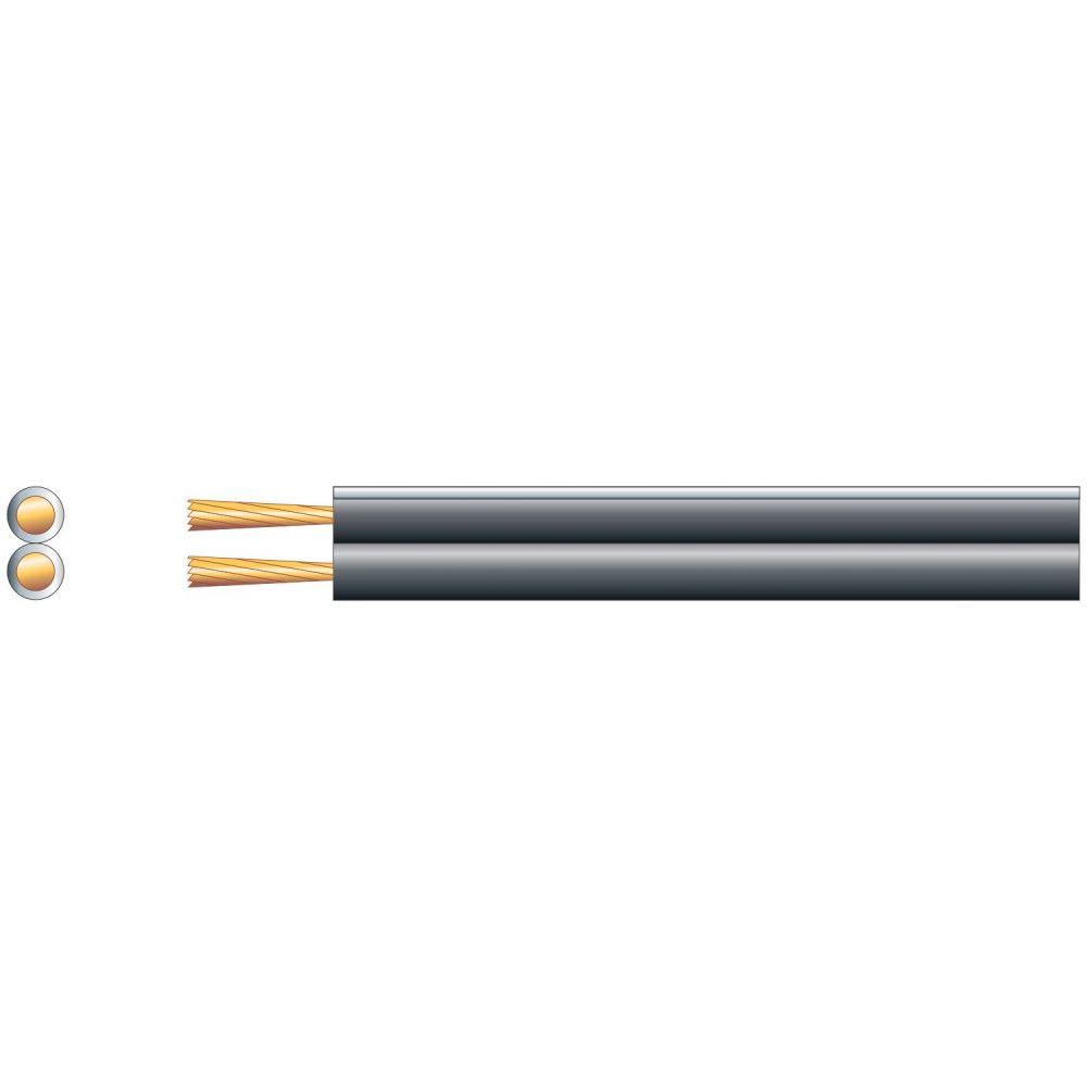Image of 100m Black Speaker Cable Home HiFi Car Stereo Speaker Wire 2 x (13 x 0.2mmØ)