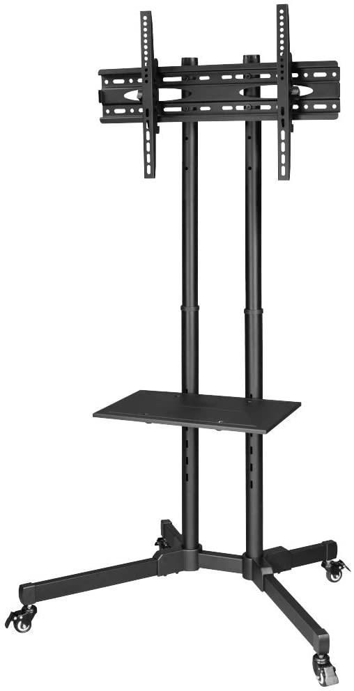 Image of Portable Flat Panel Floor Trolley Stand for TV Flat Screens 32" to 70"