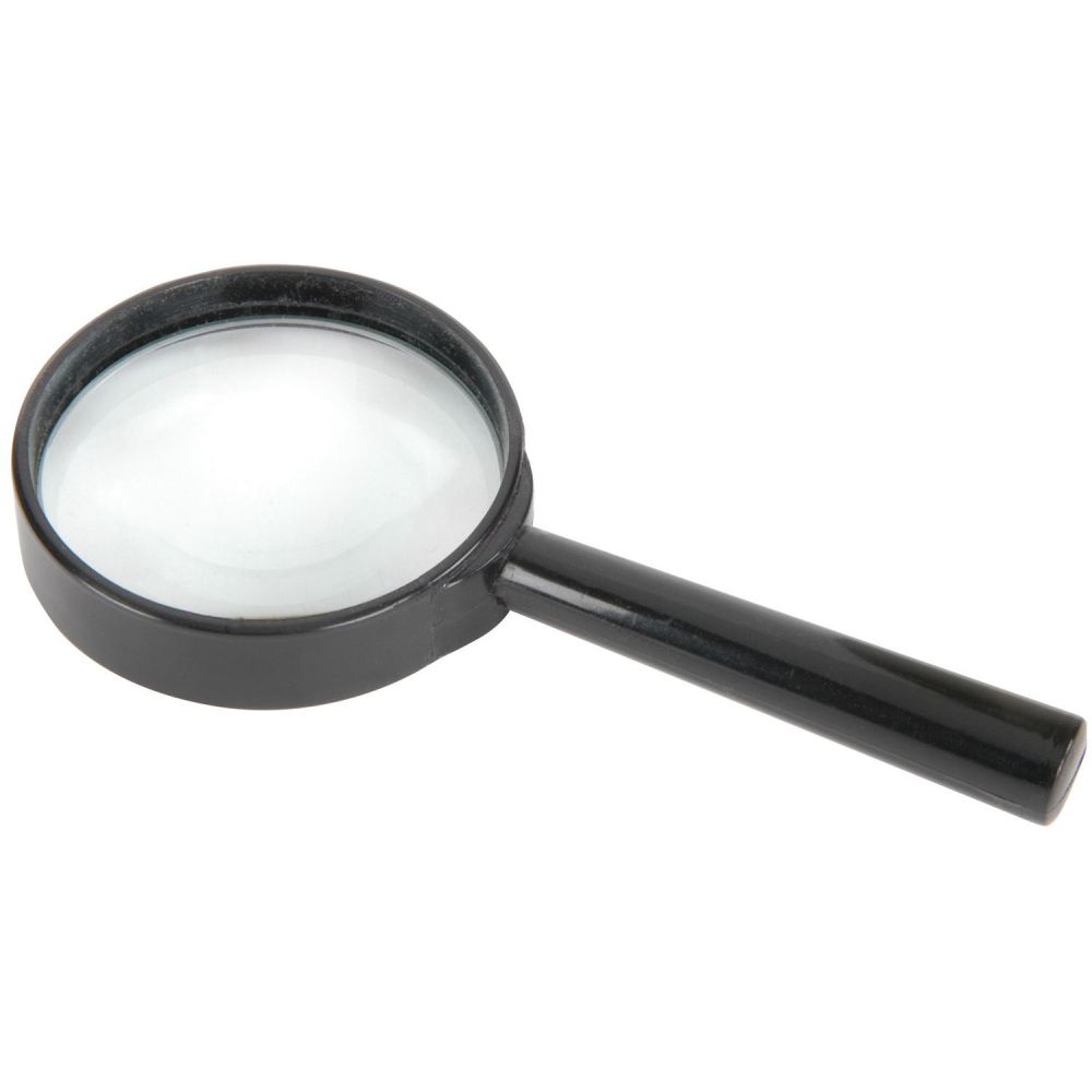 Image of Mercury Handheld Magnifier, 65mmØ Glass Lens, 6x