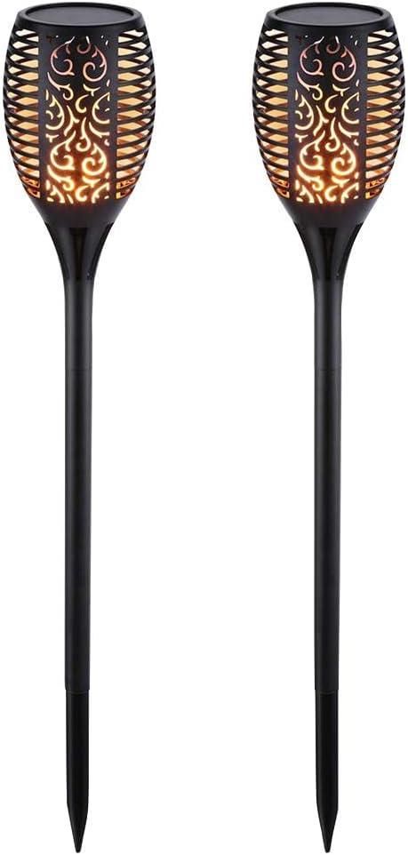 2 Pack - Solar Flame Effect LED Garden Ambiant Garden Lights