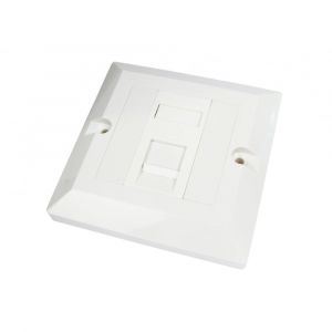 Double Port CAT6 IDC Wall Outlet Face Plate 2 Way RJ45 Network Ethernet  Socket