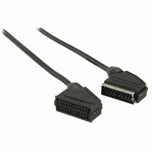 Scart Cable Gold Plated Connections Fully Wired SKY TV DVD 50cm - 20m 21  pin