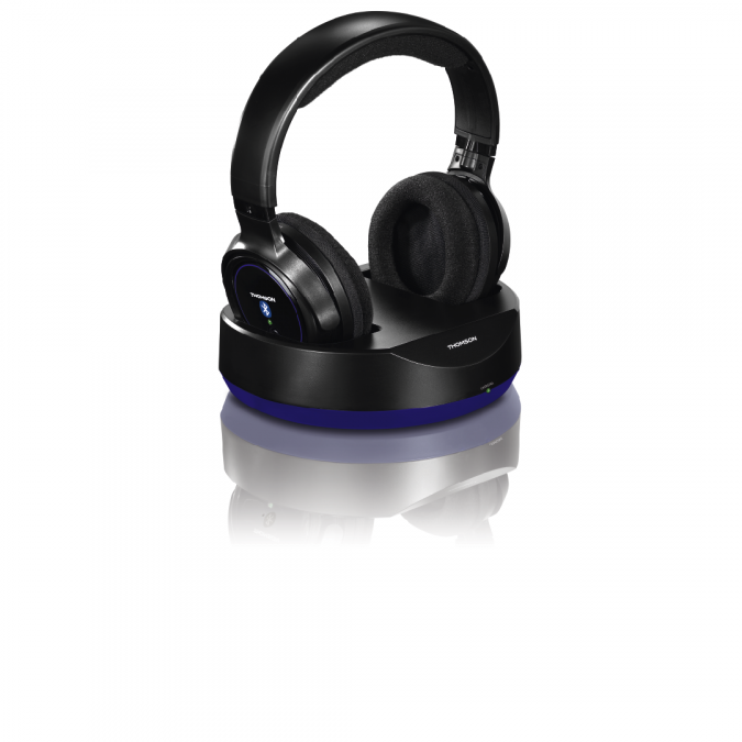 Thomson WHP6316BT Wireless Headphones, Bluetooth, with charging station
