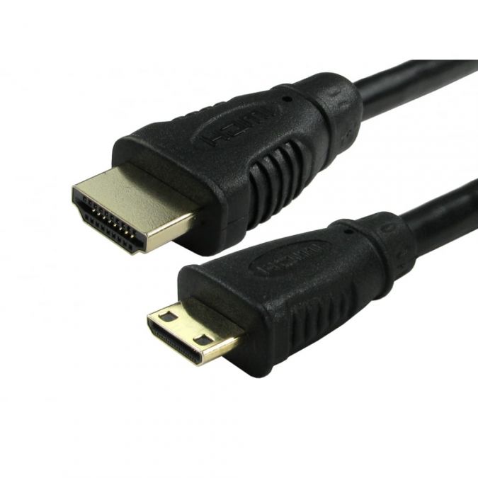 5m Mini HDMI Type C to HDMI A Cable Lead V1.4 High Speed With Ethernet