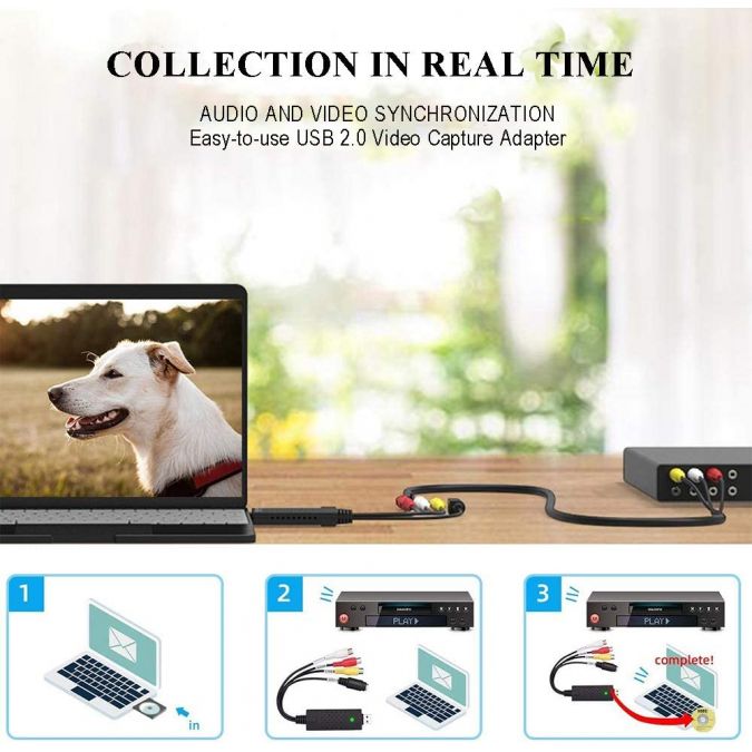 Ex-Pro Easycap USB 2.0 Video / Audio Grabber Editor for capture video.
