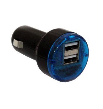 Ex-Pro® 12v - 2.1A - DUAL Micro In-Car in Car Charger Charge - Black - 2100mA/2.1Amp