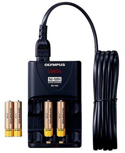 Olympus BC400 - Battery charger 4xAAA - included batteries: 4 x