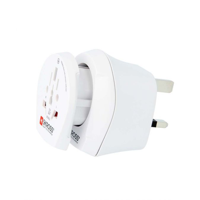 Travel Adapter WorldtoUK Visitor Earthed