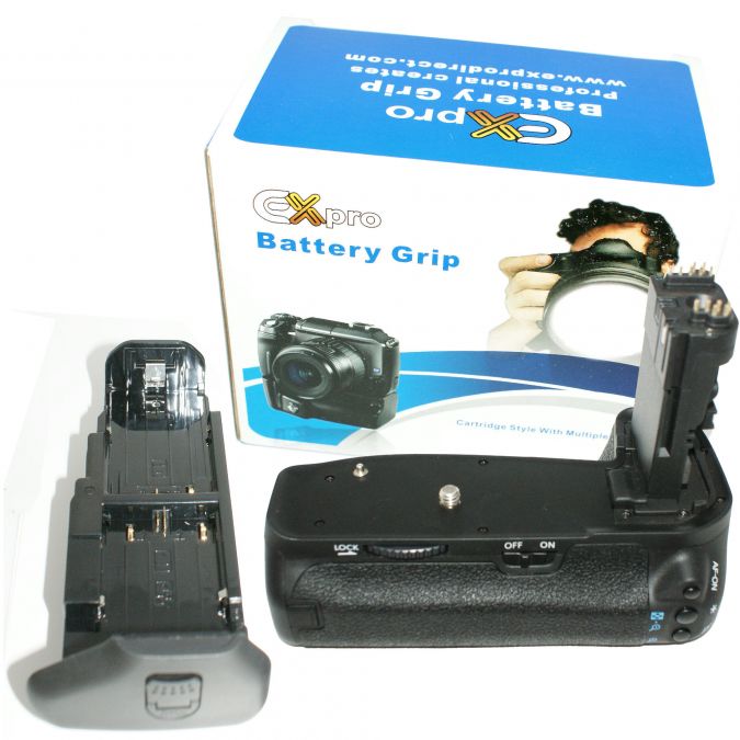 Ex-Pro® Power Grip Canon BG-E9 VALUE KIT (LP-E6) Series for Canon, (Includes 4 x LP-E6)