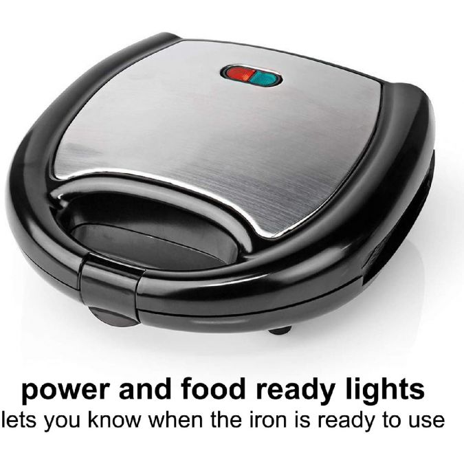 Waffle Maker Machine Square Shape 2 Slice Non Stick Electric Iron Press 750W
