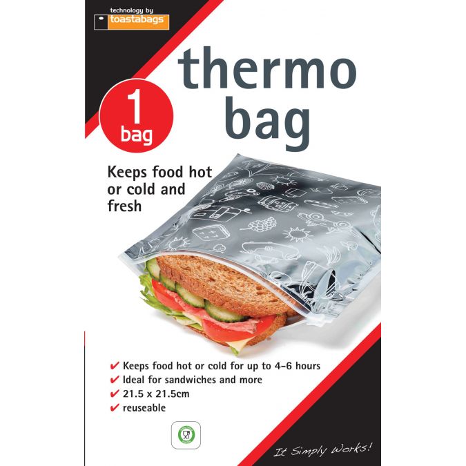 Toastabags Reusable Thermo Bag Keeps Food Hot Cold Fresh Sandwiches