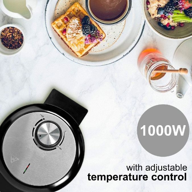 Waffle Maker Machine 19cm Heart Shape Slice Non Stick Electric Iron Press 1000W