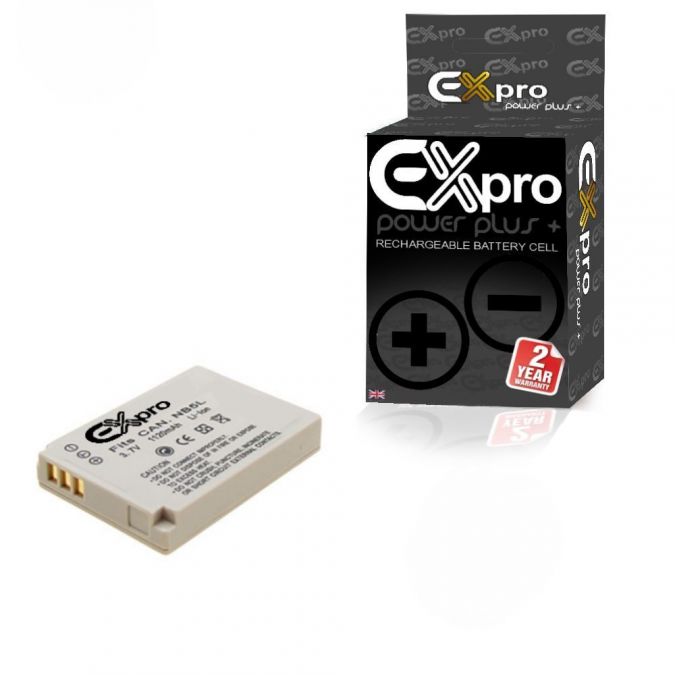 NB-5L, NB5L Ex-Pro Canon Li-on Digital Camera Battery